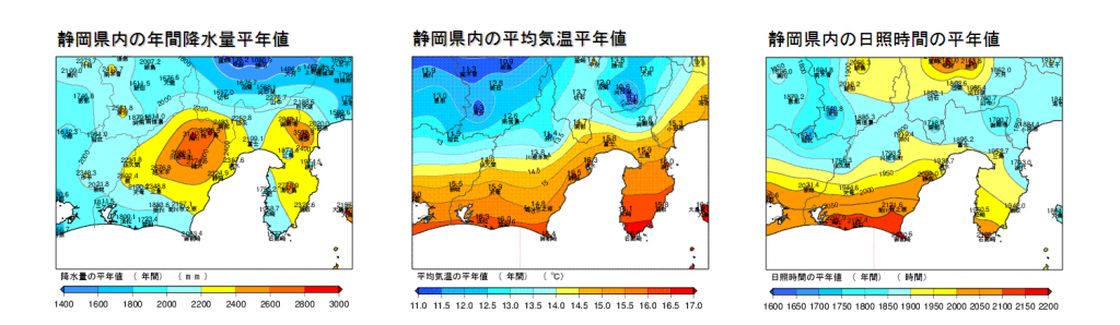 静岡県の気候