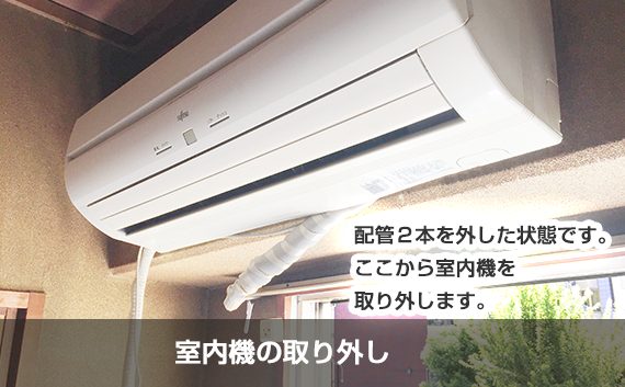 室内機の取り外し
